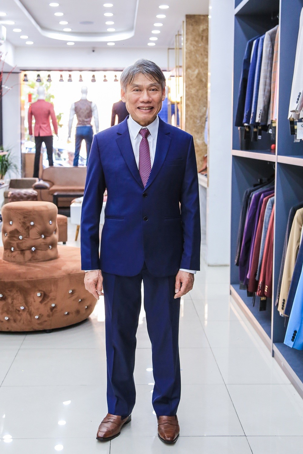 SUIT SUI GIA MÀU XANH NAVY